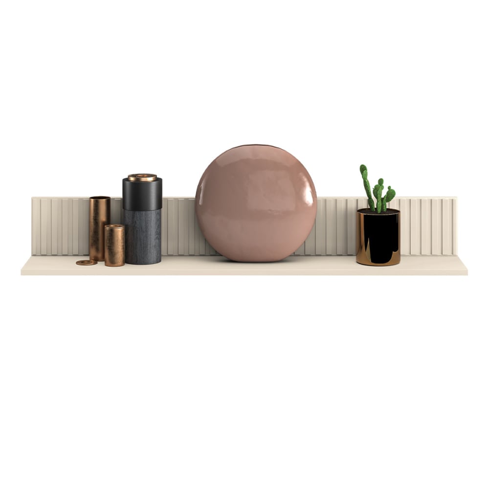 Étagère murale cachemire mélaminé beige