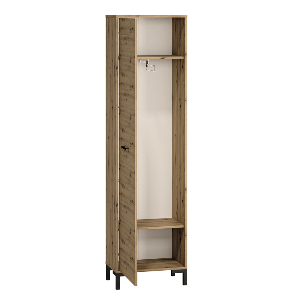 Armoire 1 porte entrée mélaminé marron - Maisons du Monde