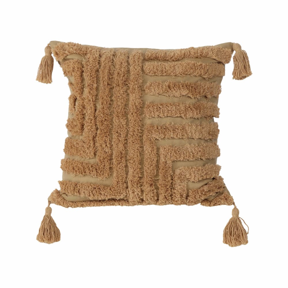 Mobili Rebecca Kissenbezug aus Polyester und Baumwolle Braun 45x45 cm Braun Baumwolle