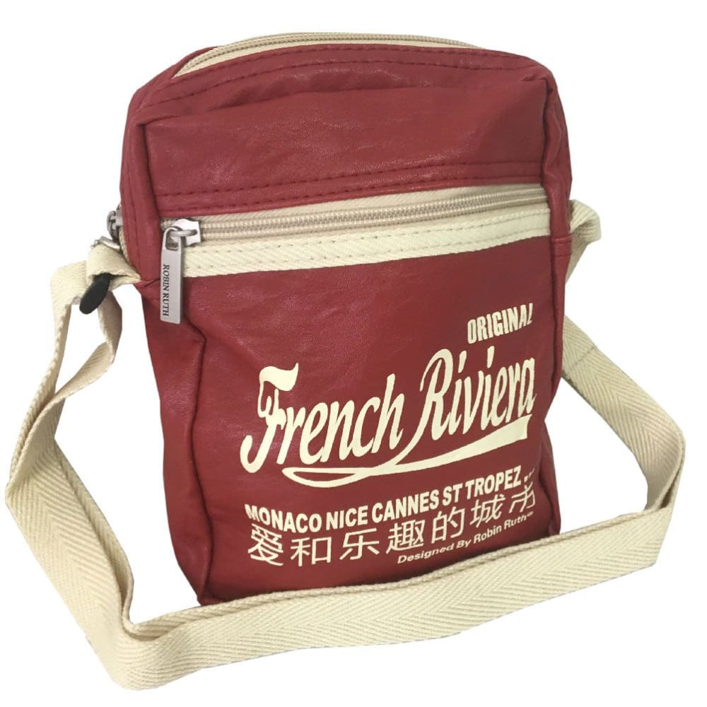 Enesco Petit sac postier french riviera modèle rouge - Pvc - Poly Chlorure De Vinyle