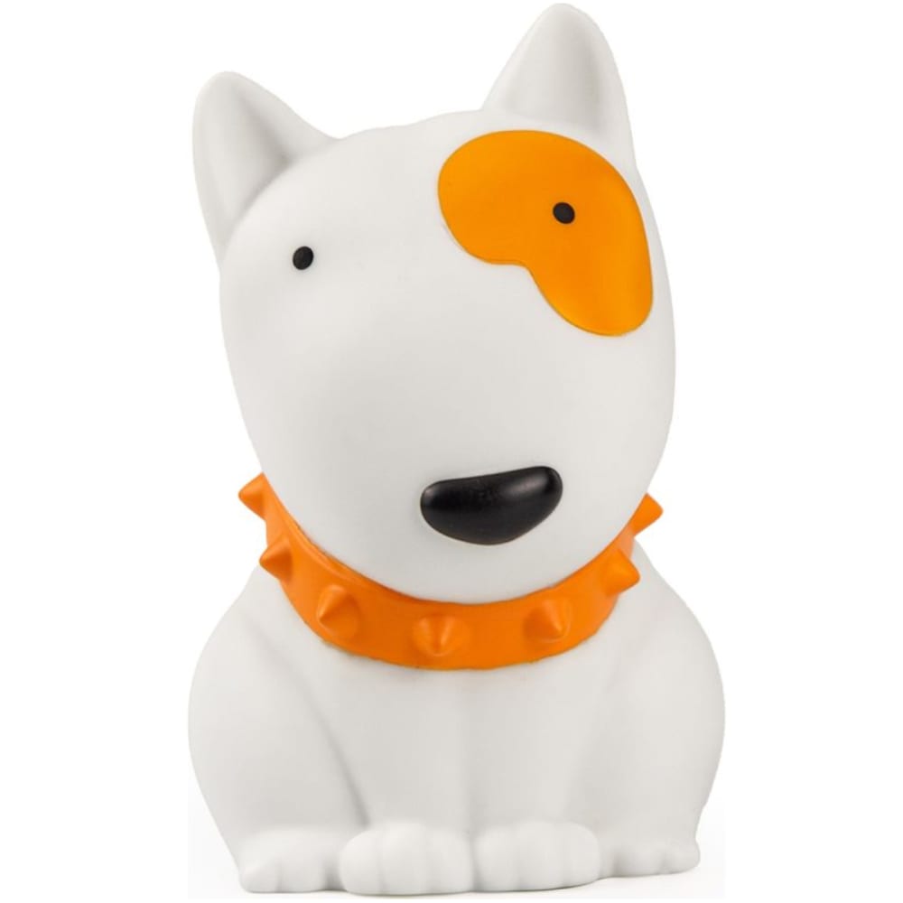 Kontiki Veilleuse petit chien à défilement de couleurs Blanc Pvc - Poly Chlorure De Vinyle - 5x9x6cm