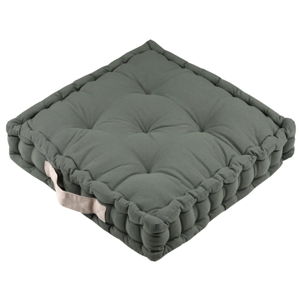 Stof Coussin de sol vert[ ]cotton[ ]45 x 45 style campagne - Coton