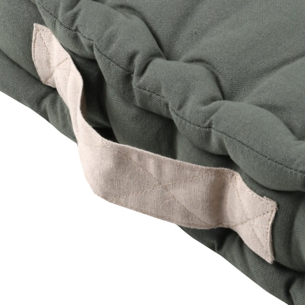 Coussin de sol vert[ ]cotton[ ]45 x 45 - Maisons du Monde