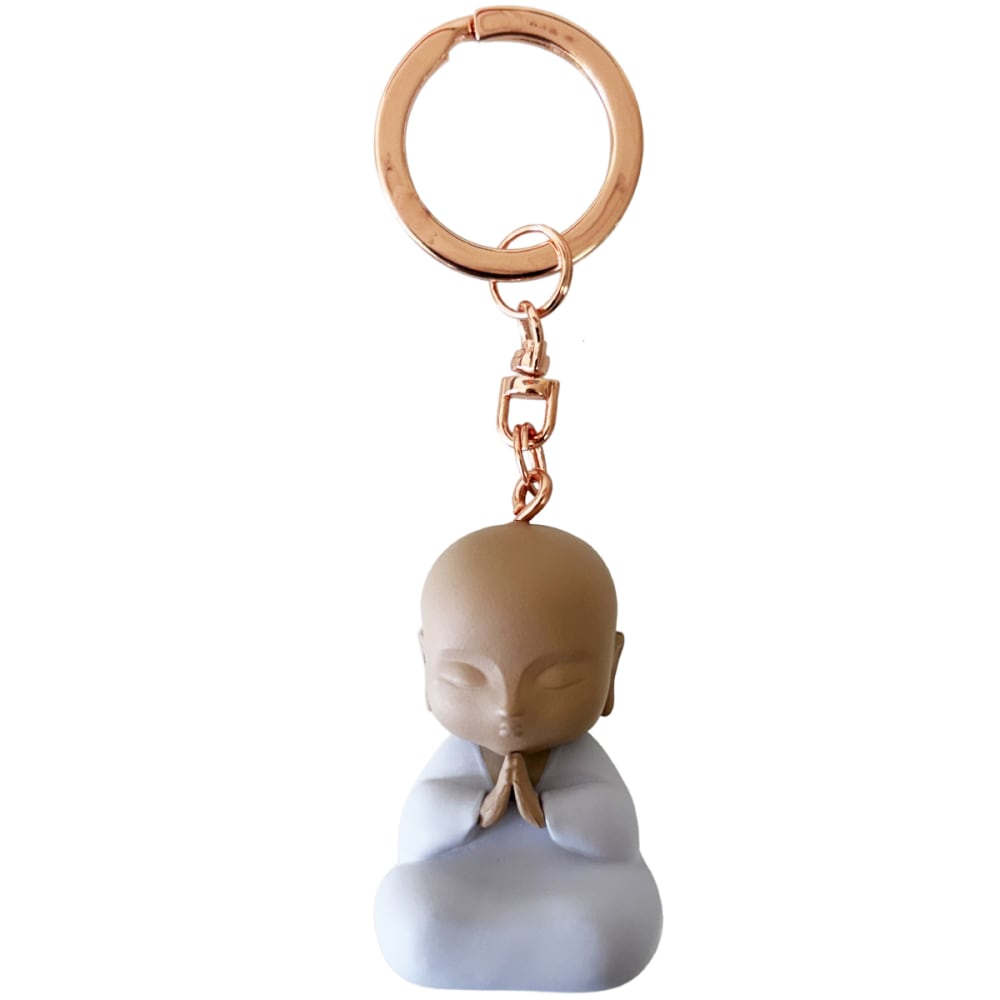Kontiki Porte clef petit messager parme 4.5 cm style inspirations d'ailleurs Violet Résine