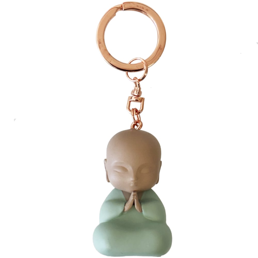Kontiki Porte clef petit messager vert 4.5 cm style inspirations d'ailleurs - Résine