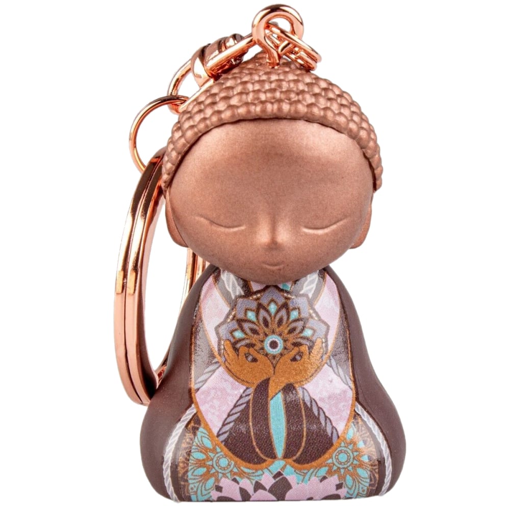 Kontiki Porte clef little buddha marron 4.5 cm style inspirations d'ailleurs - Résine