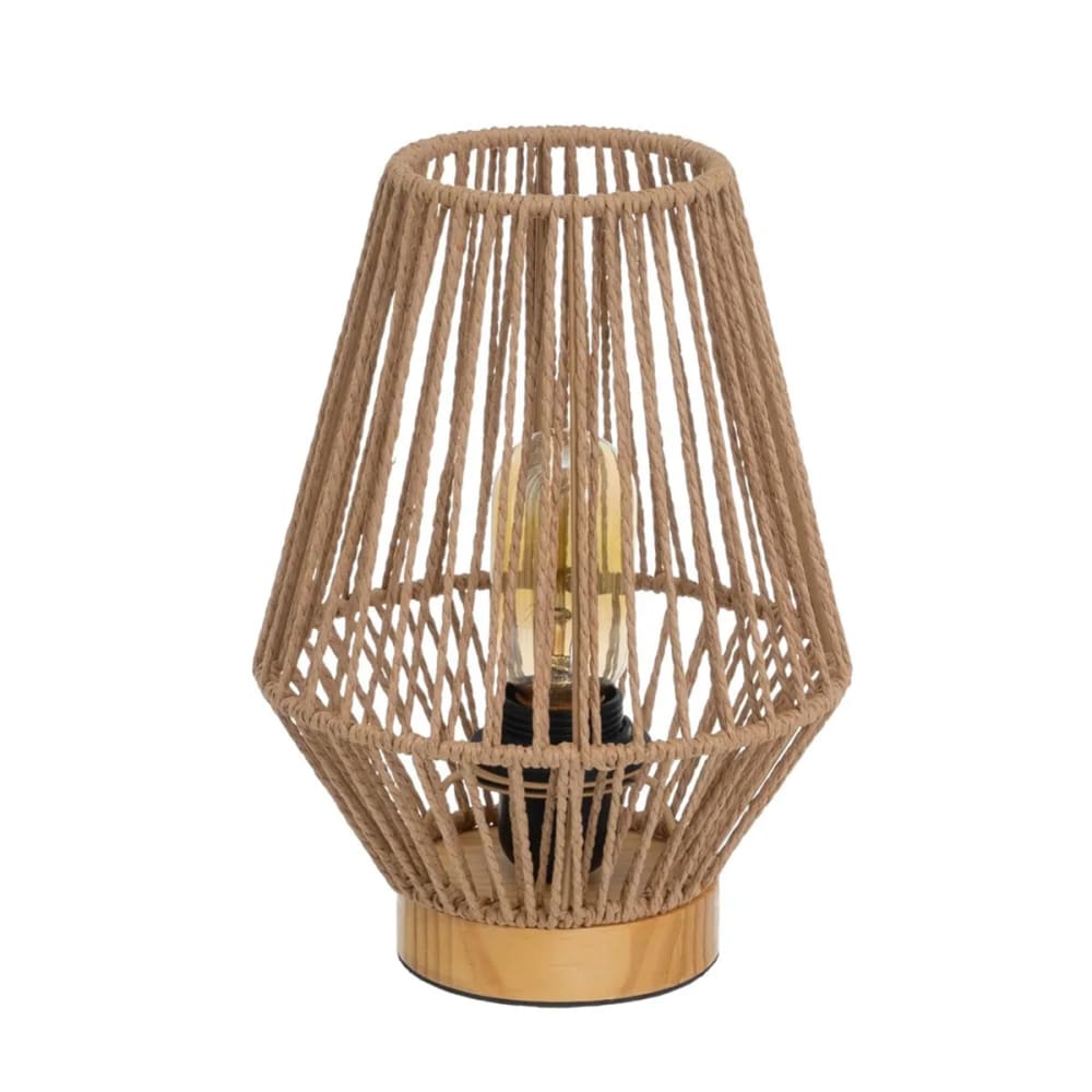 Unimasa Lampe en fibre de papier tressée style inspirations d'ailleurs Beige Fibres Naturelles
