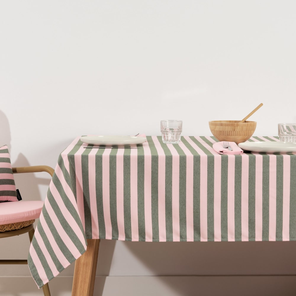Muare Home Fleckabweisende Tischdecke aus Baumwolle mehrfarbig 160x160 cm style modern - Baumwolle