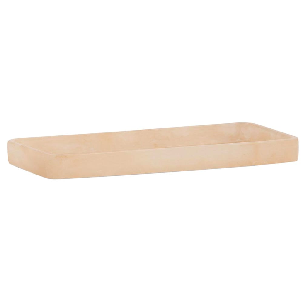 Plateau de présentation salle de bain résine effet nacre 25x11x2.5cm — Beyit