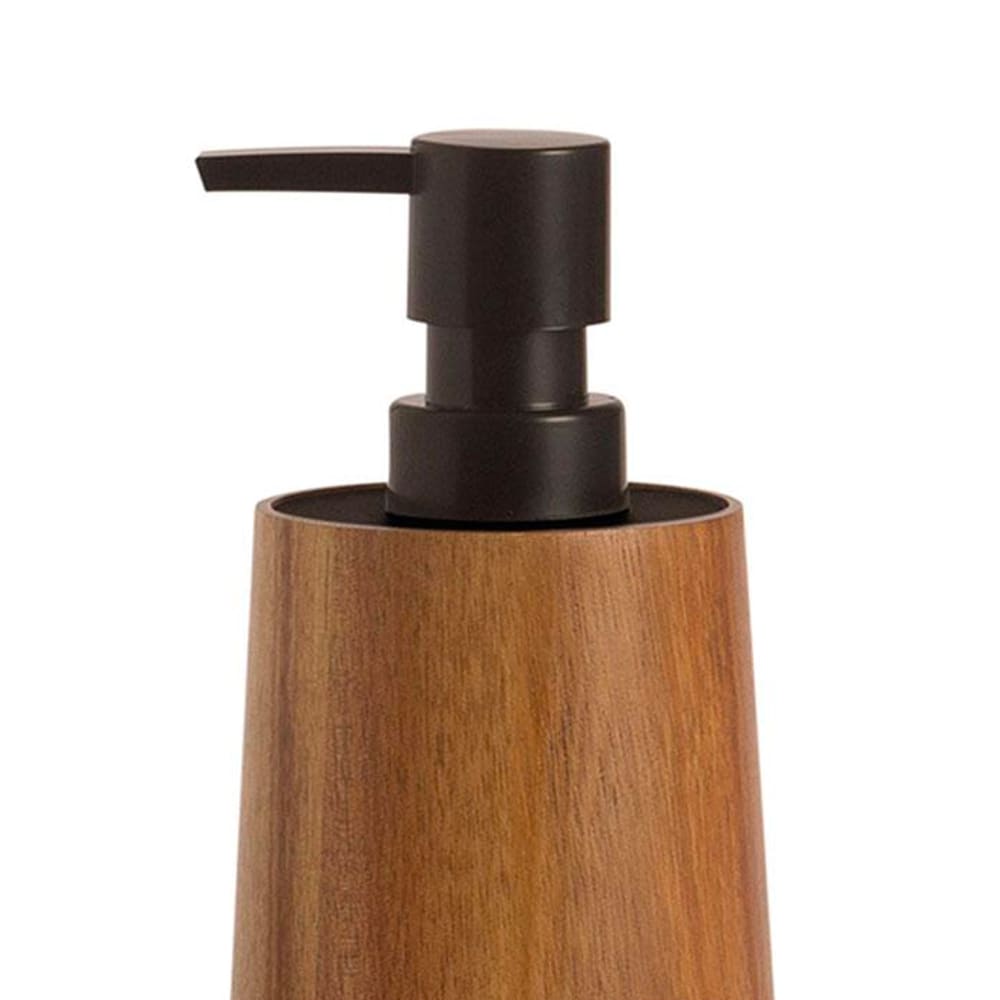 Distributeur de savon en acacia 8x8x16cm - Maisons du Monde