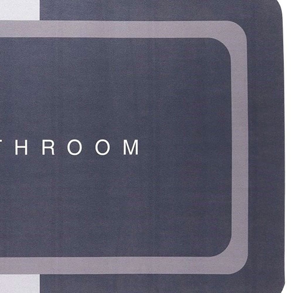 Tapis de bain antidérapant gris et beige 60x40cm - Maisons du Monde