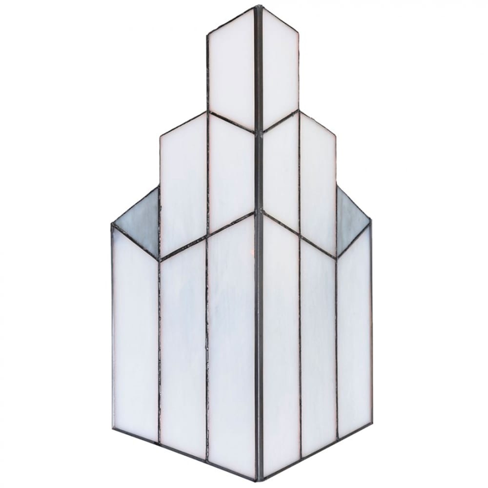 Applique murale en métal et verre opale 26x4x21cm - Maisons du Monde