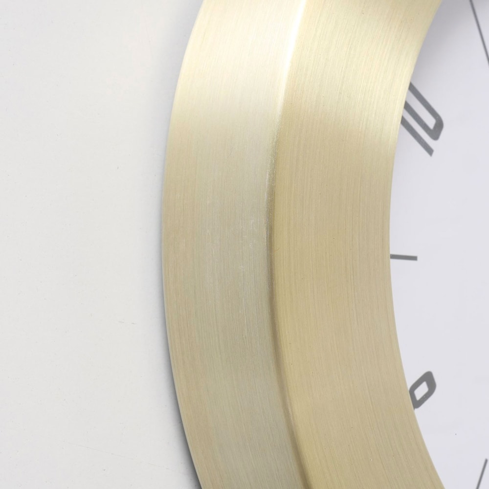 Horloge murale métal doré 30x30x4.8cm - Maisons du Monde
