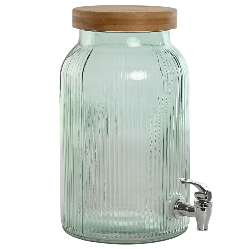 Distributeur de boisson en verre et bambou 5.5l