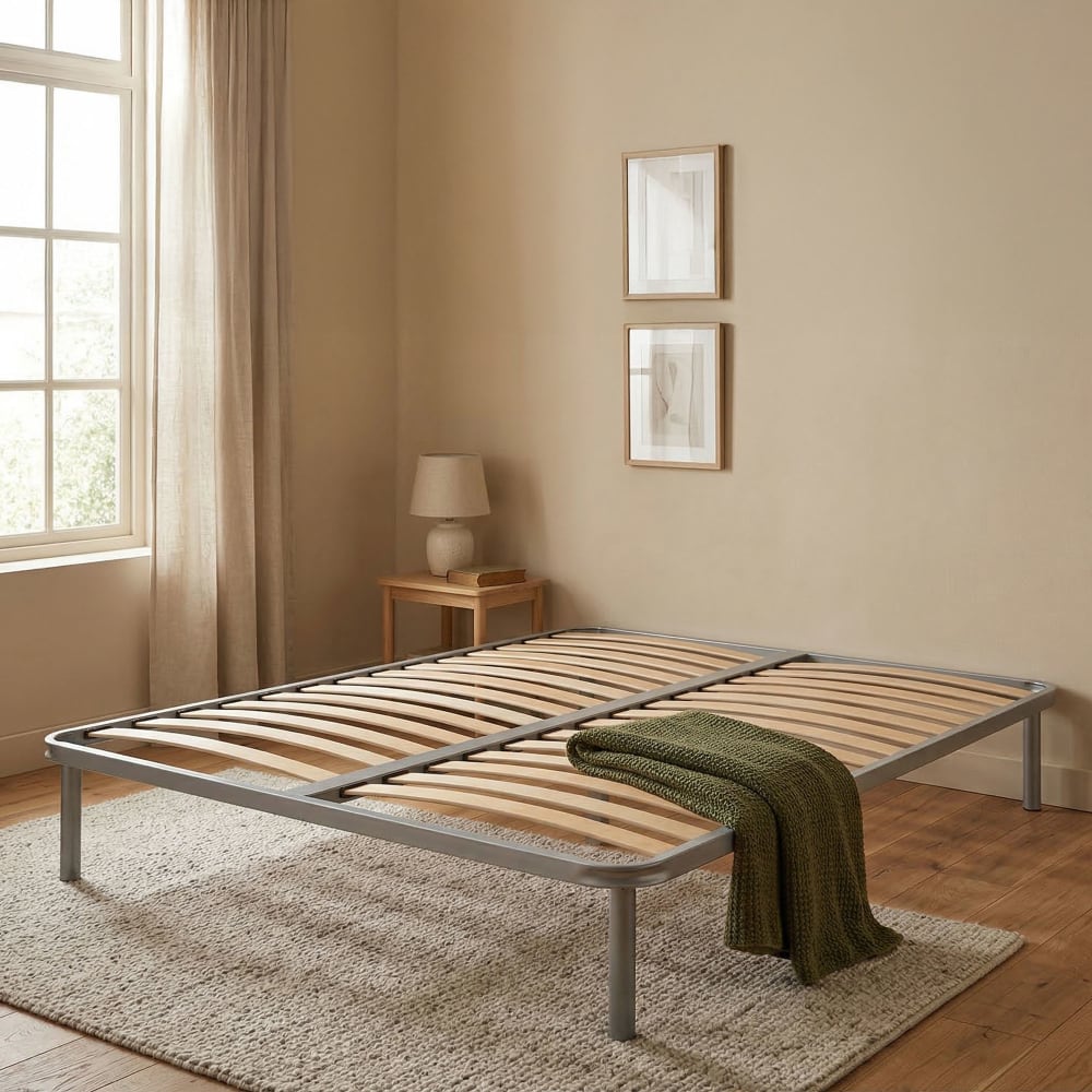 Sommier double gris 140x190cm - Maisons du Monde