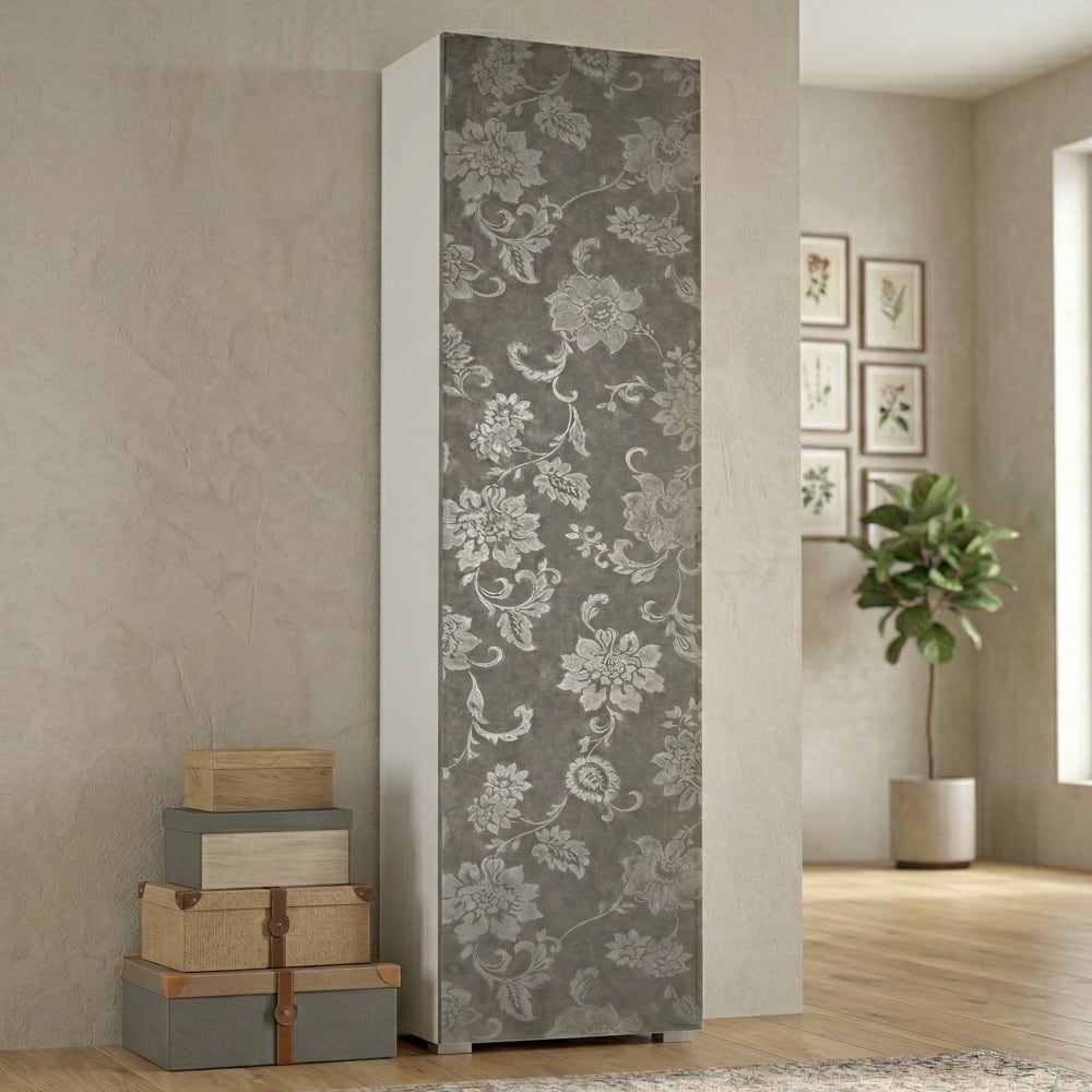 Armoire polyvalente 1 porte effet bois beige 50x30cm - Maisons du Monde