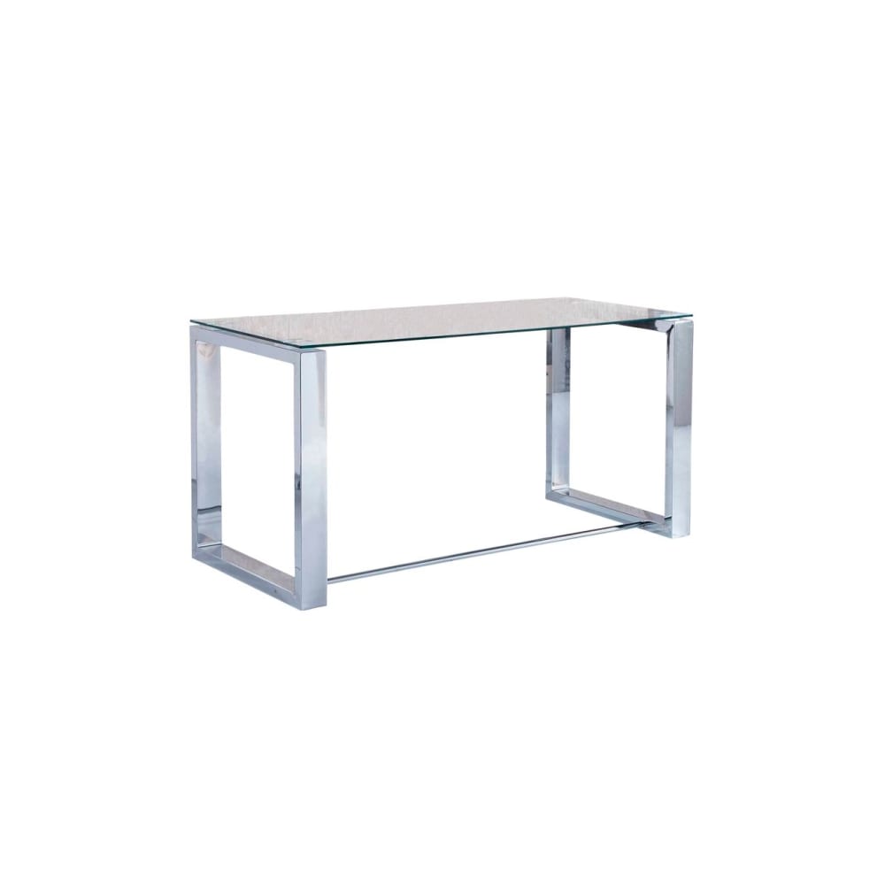 Mesa de escritorio cristal Metal cromado