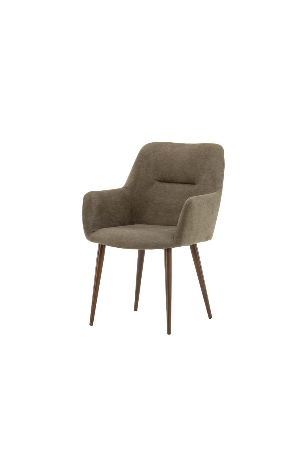 Lot de 2 chaises de salle à manger brune en acier - Maisons du Monde