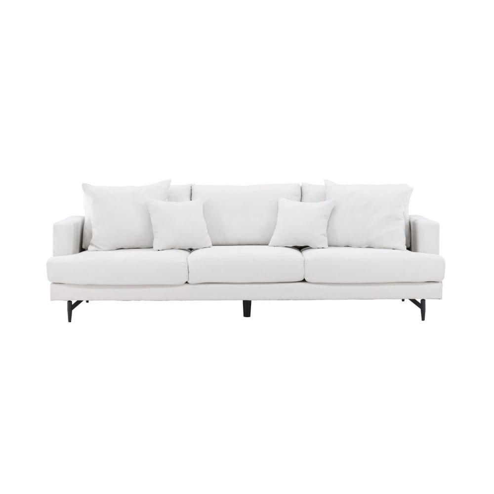 Canapé 3 places beige - polyester