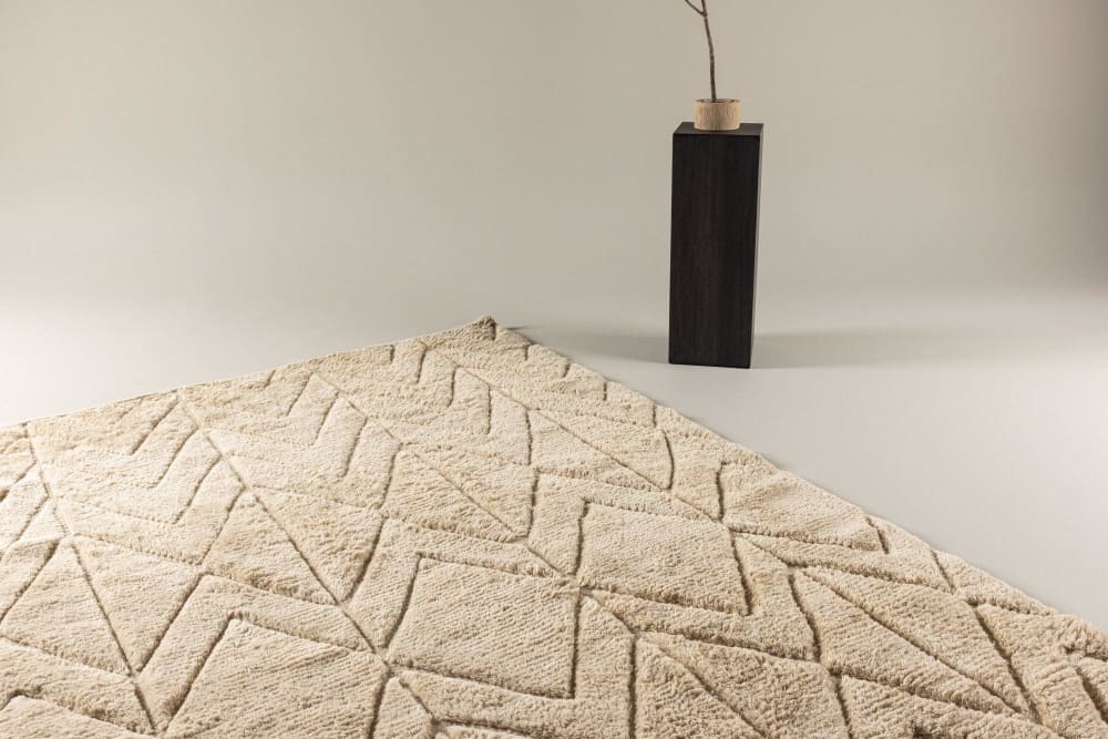 Tapis moderne beige 230x160 cm ZYO tissu beige 230x160x1.7cm - Maisons du Monde