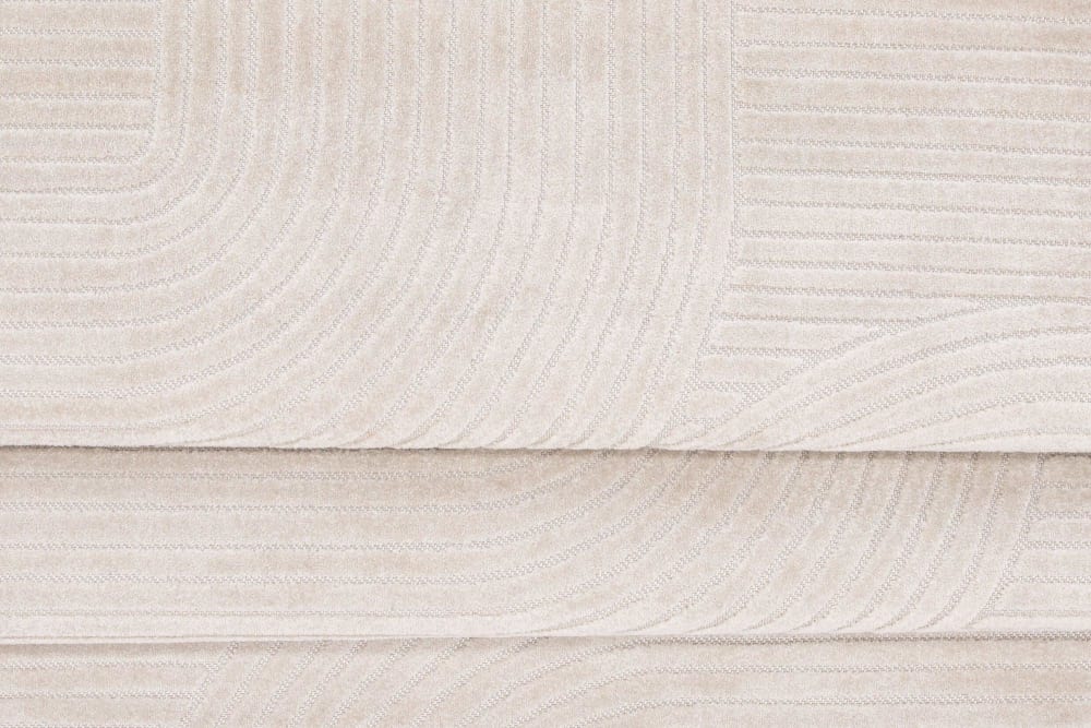Tapis 230x160cm avec formes géométriques blanc VIMTA tissu — vue 4