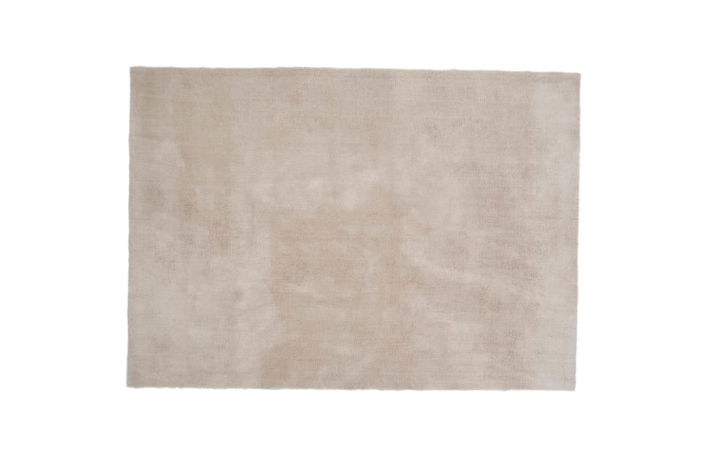 Tapis en tissu beige 240x170cm LUNYA tissu beige 170x1.5x240cm