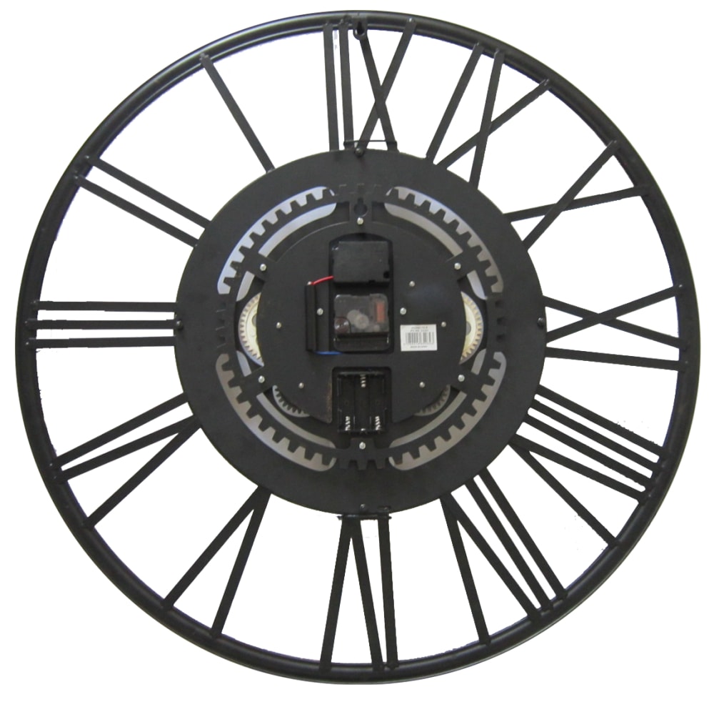 Horloge à mécanismes ajourée métal 70cm marron - Maisons du Monde