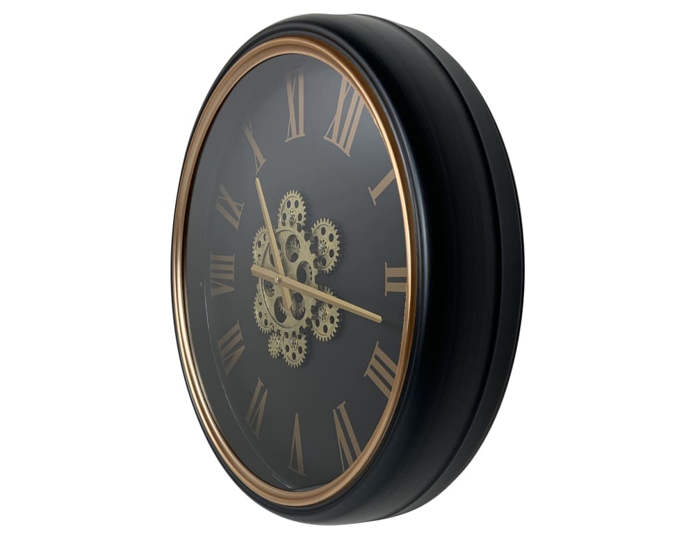 Horloge à mécanismes 50cm noir/dore - Maisons du Monde