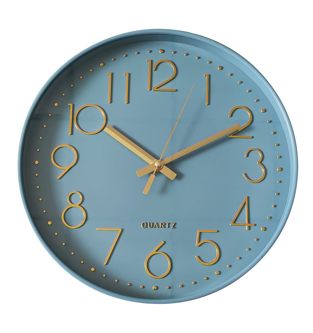 EMDE Horloge murale bleu D30,5cm - Résine