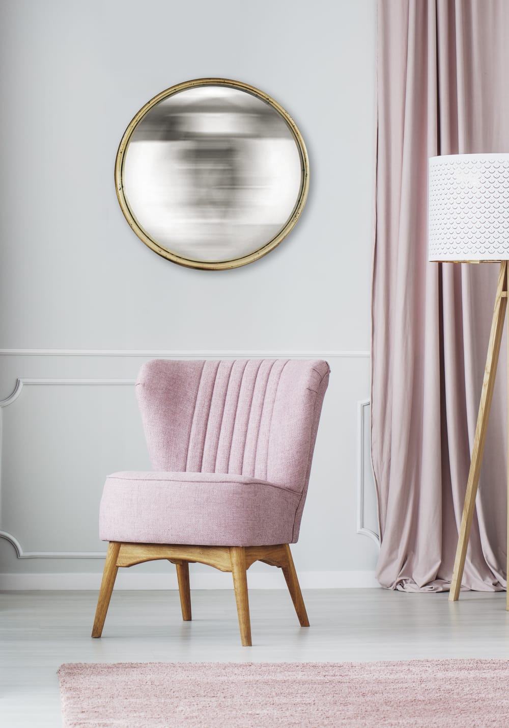 Miroir rond convexe bords fins 60 cm - Maisons du Monde