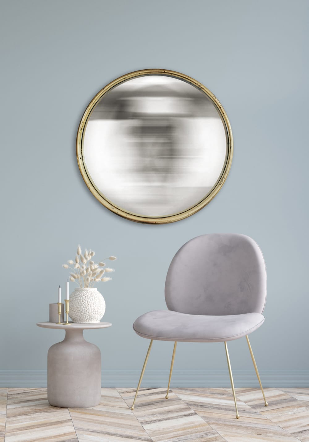 Miroir rond convexe bords fins 80 cm - Maisons du Monde