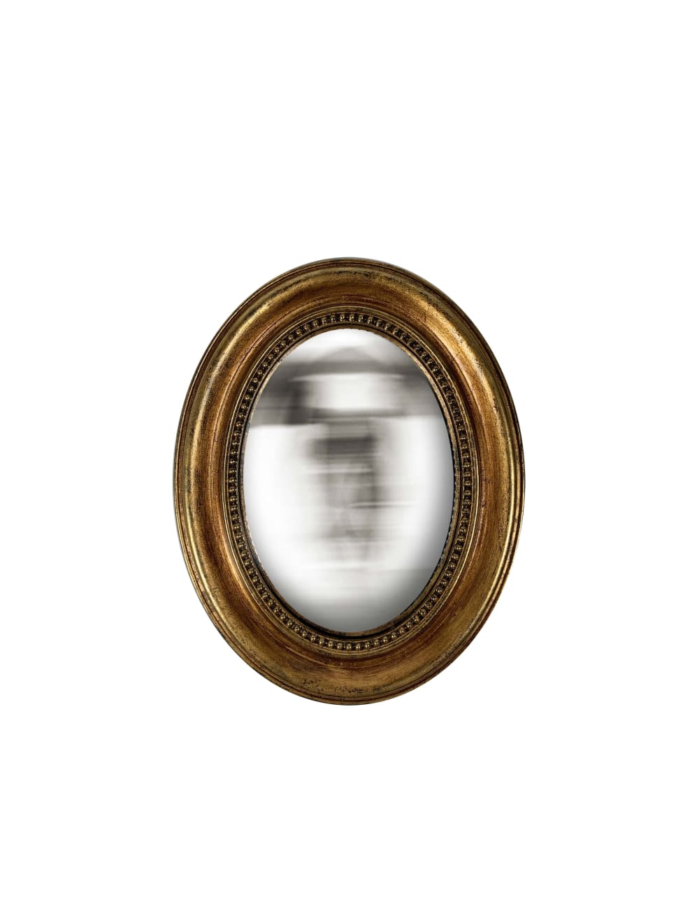 Miroir convexe ovale doré 24x19cm