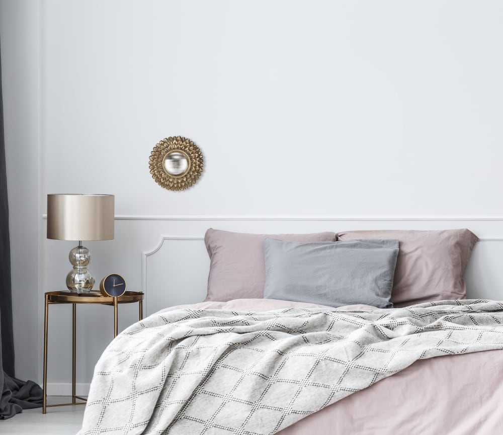Miroir convexe pétales 20cm dore - Maisons du Monde