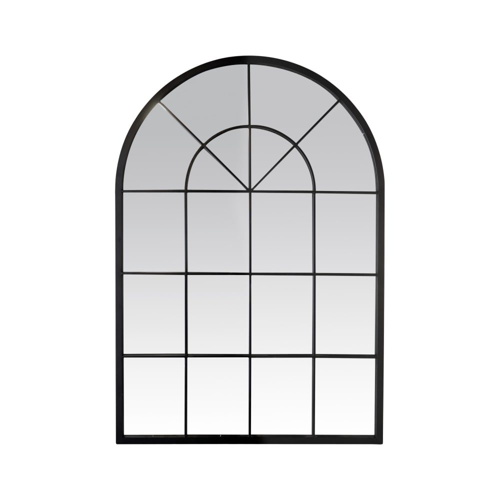 Miroir fenêtre arquée noir 93x135cm - Maisons du Monde