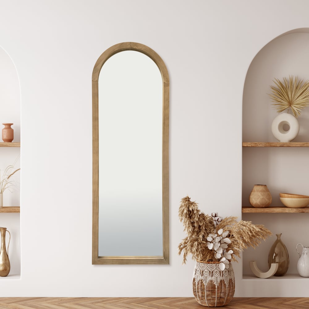 Miroir arche en bois clair 60x170cm - Maisons du Monde