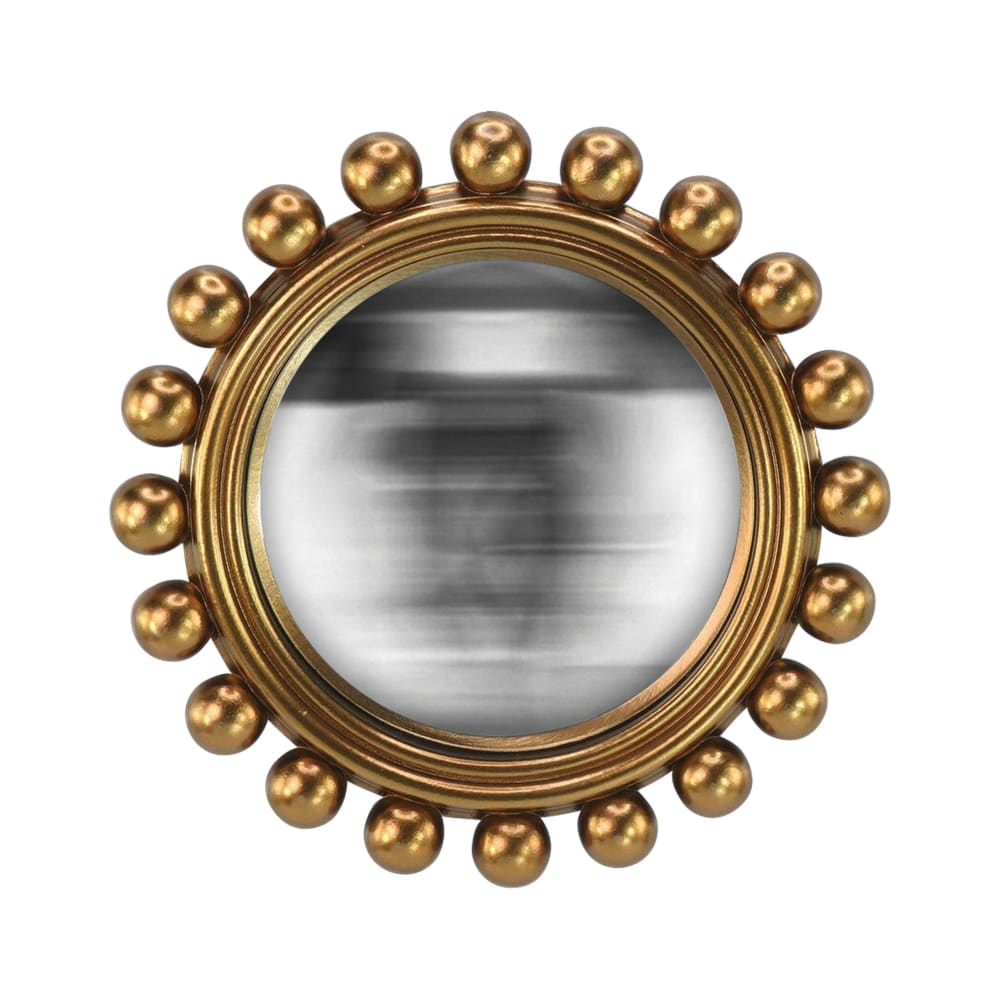 EMDE Miroir convexe 21,5cm dore Doré Résine
