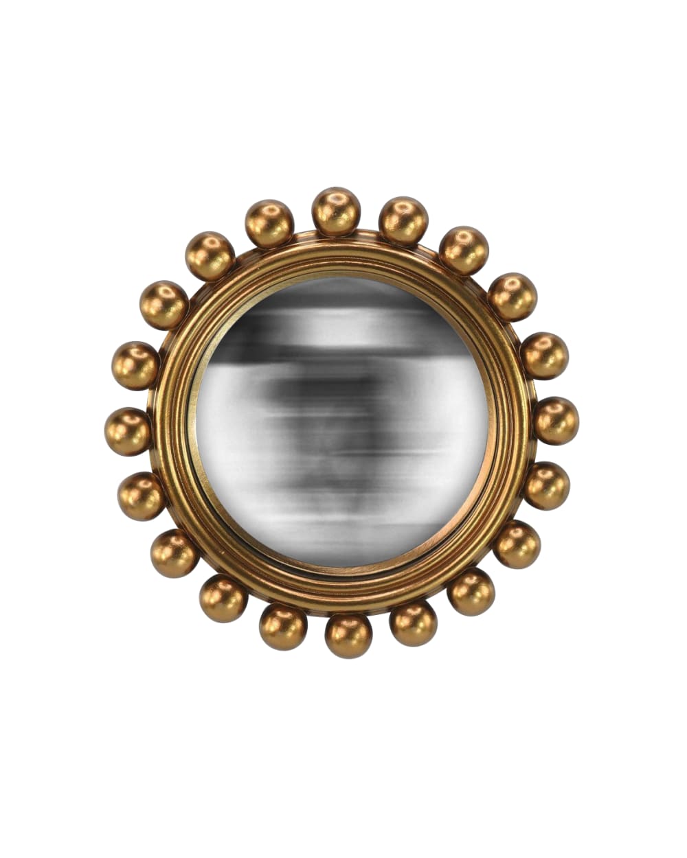 Miroir convexe doré 21,5cm