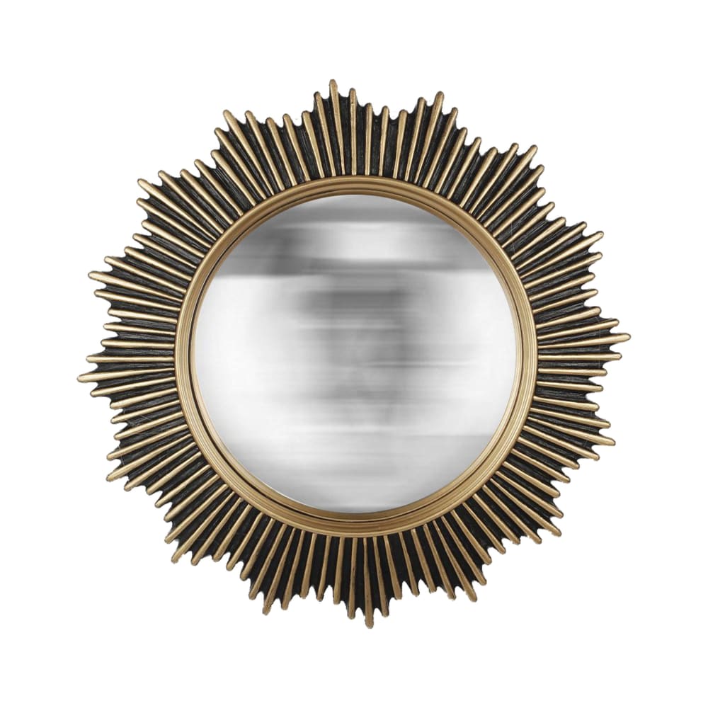 Miroir soleil convexe 30cm dore - Maisons du Monde