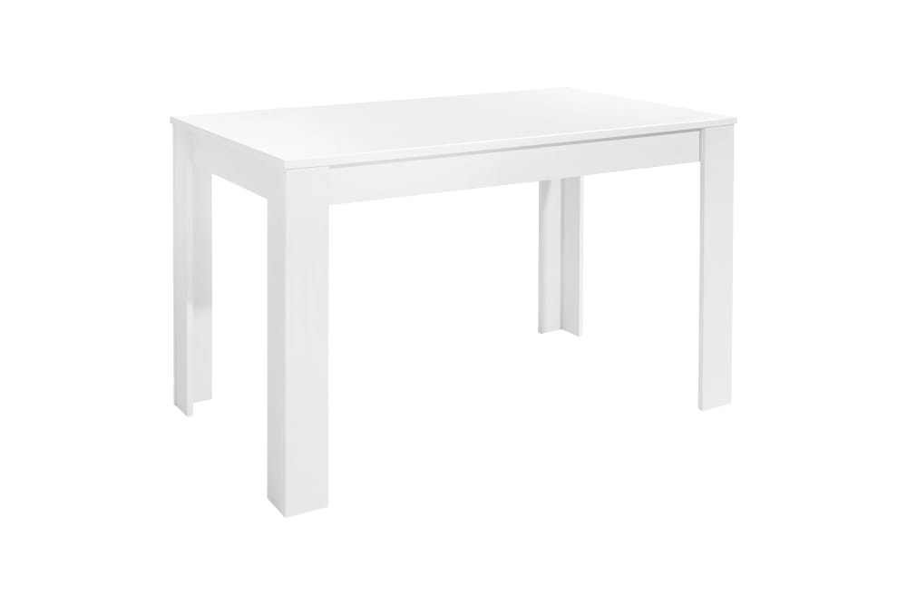 ByLiving Esstisch mit Melaminbeschichtung, 120 x 80, H 75 cm, weiß style modern - Spanplatte