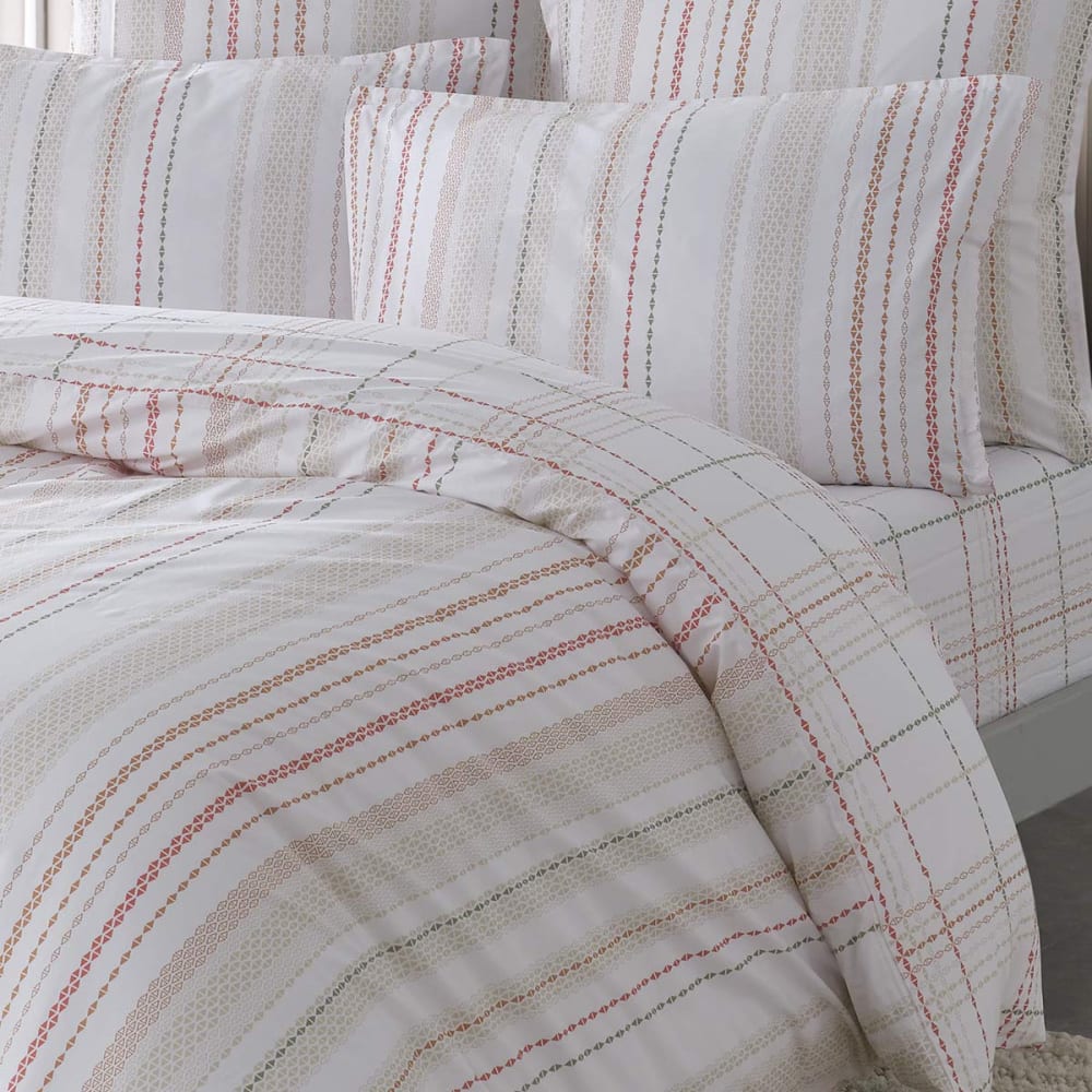 Housse de couette en percale de coton blanc 260x240 cm - Maisons du Monde