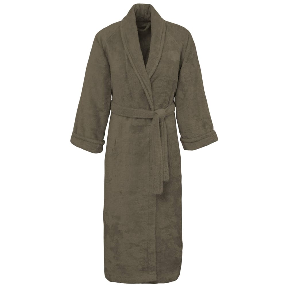 Peignoir col chale coton/modal Noisette L