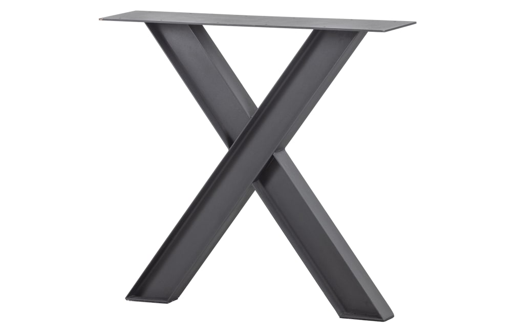 Tischbein X-Form aus Metall Schwarz - Maisons Du Monde