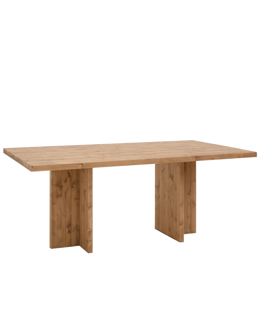 Table à manger en bois de sapin vieilli 200x75cm