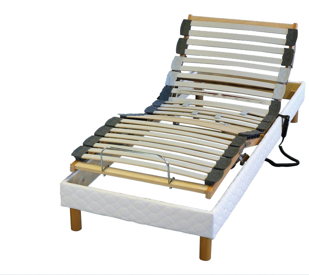 Sommier électrique et matelas mémoire forme couette oreillers 2x80x200 - Maisons du Monde