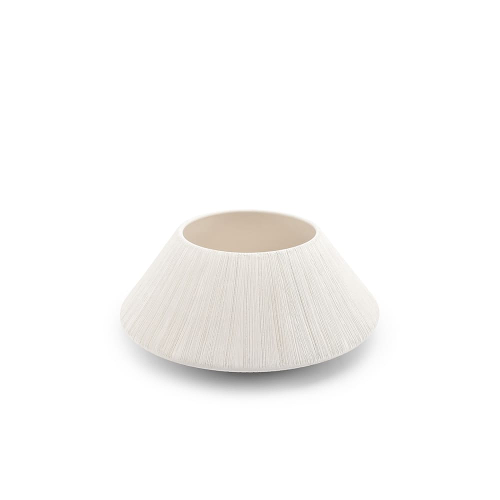 Plat décoratif beige en grès 32xh14,5cm - Maisons du Monde