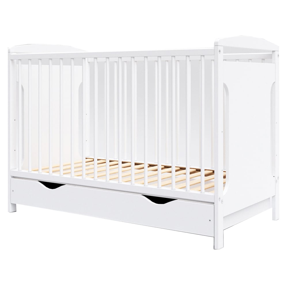 Lit bébé évolutif avec tiroir - 120x60 cm