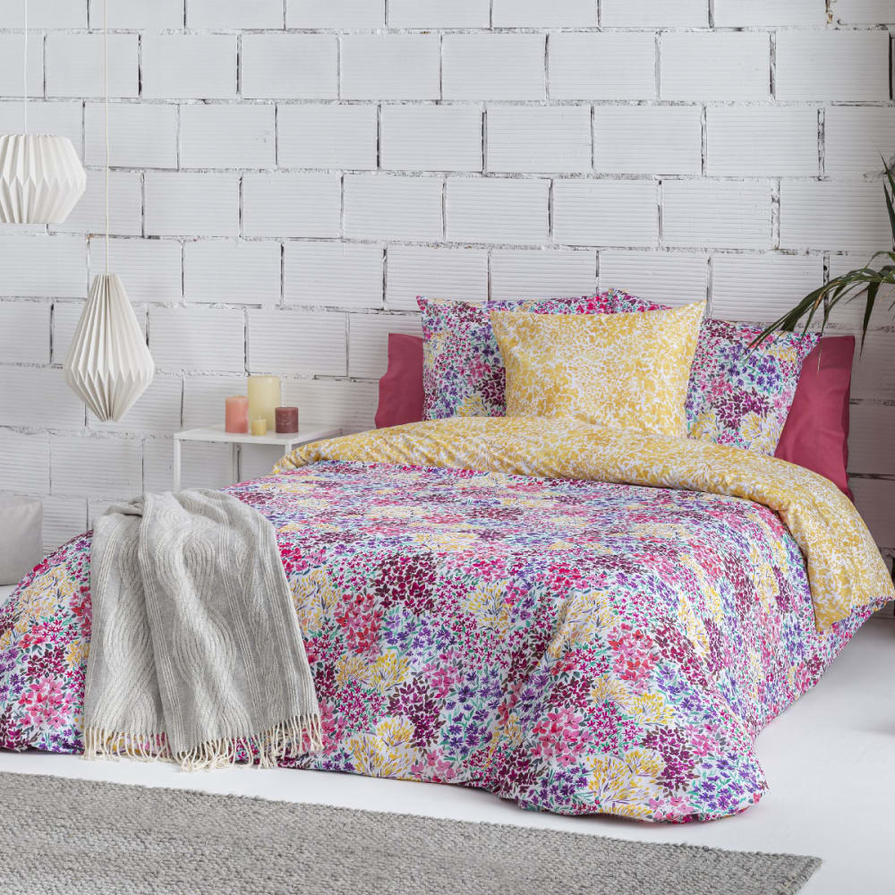 Housse de couette réversible en coton 260x240 cm multicolore