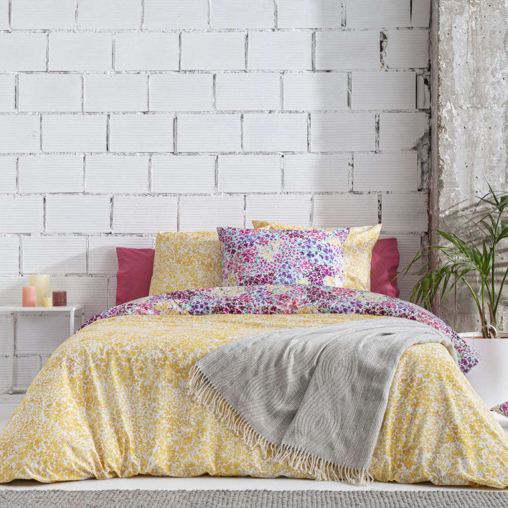 Housse de couette réversible en coton 200x200 cm multicolore - Maisons du Monde