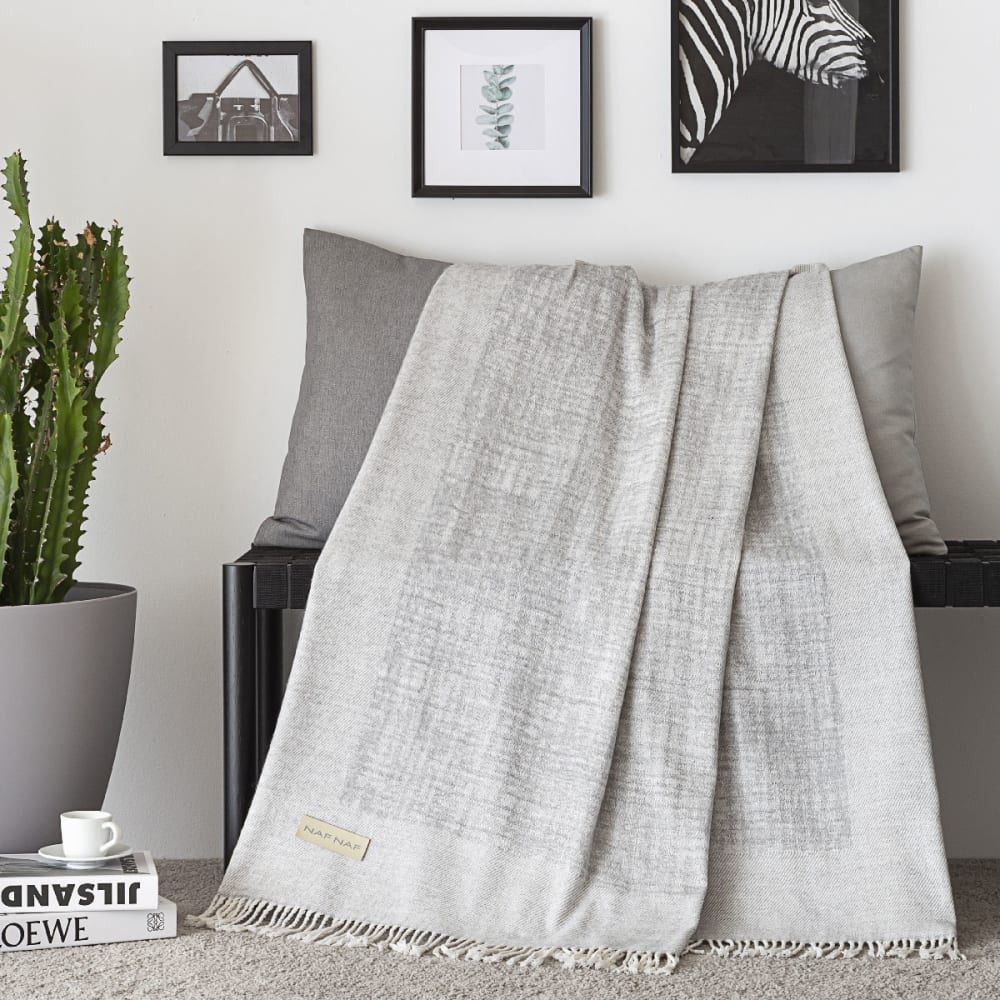 Plaid gris 130x170 cm