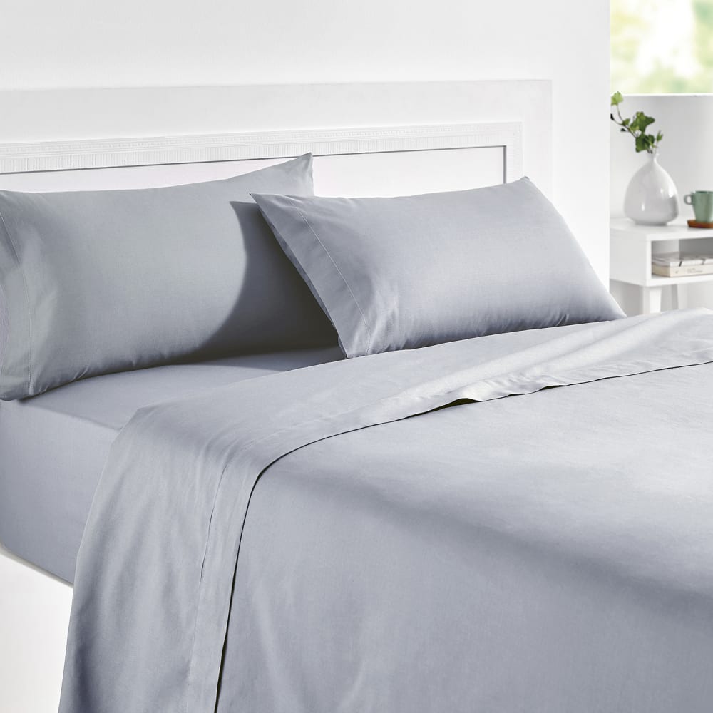 Drap Housse 150x200cm PIKOLIN HOME Coton Ajustable Naturel